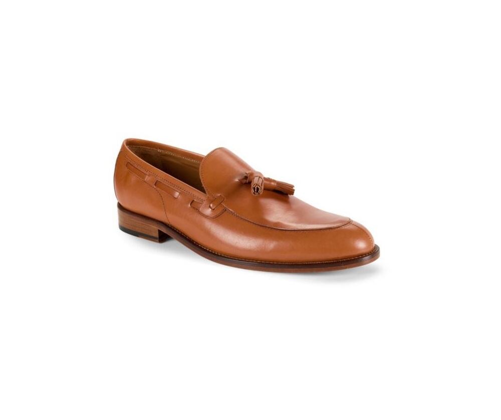 $950 NIB Nettleton Whiskey Leather Timeless Tassel Shoes Slip Ons Loafers 9.5